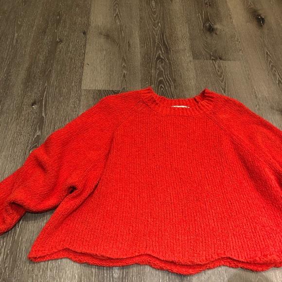 ZARA Wavy hem knit sweater - Picture 3 of 4